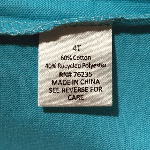 NEW Boys Size 4T "Daycare Essentials" Aqua Shirt dot & ZAZZ Toddler Top - Picture 7 of 8